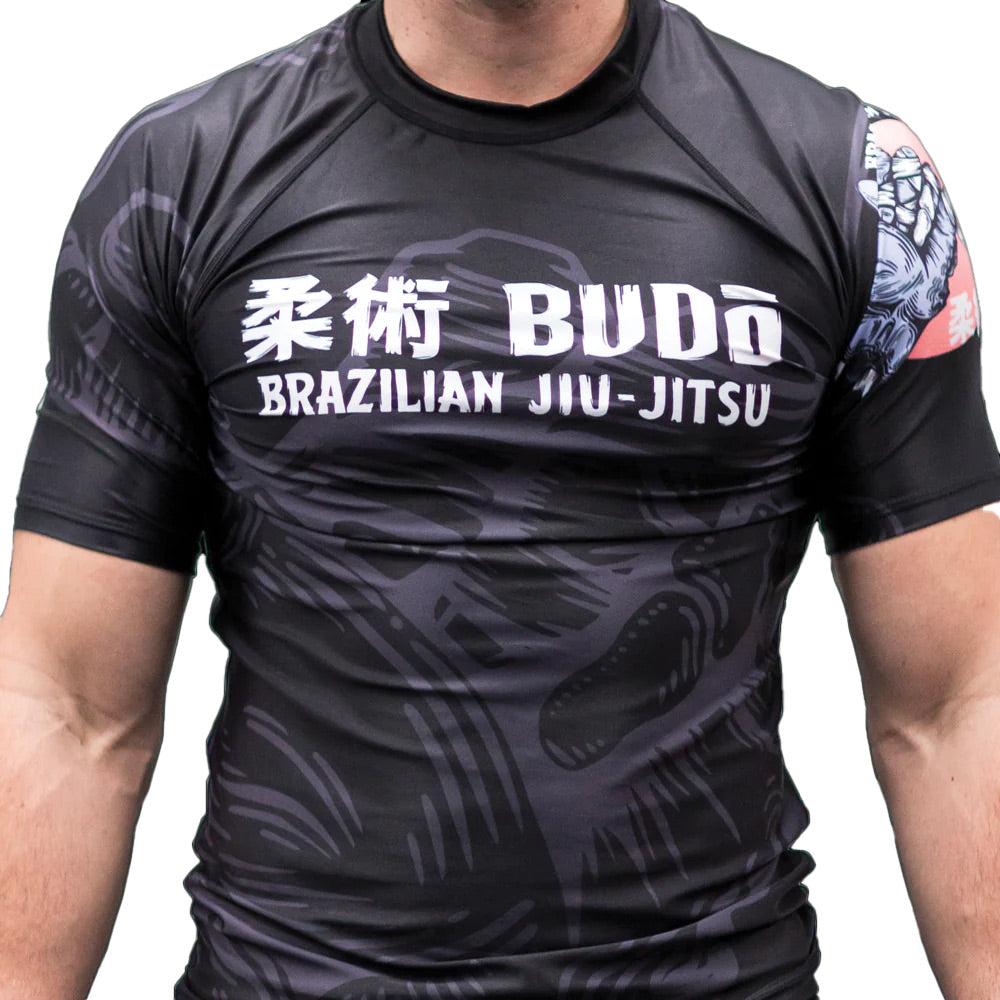 Budo Zombie Shaka Rash Guard Black - The Fight Club