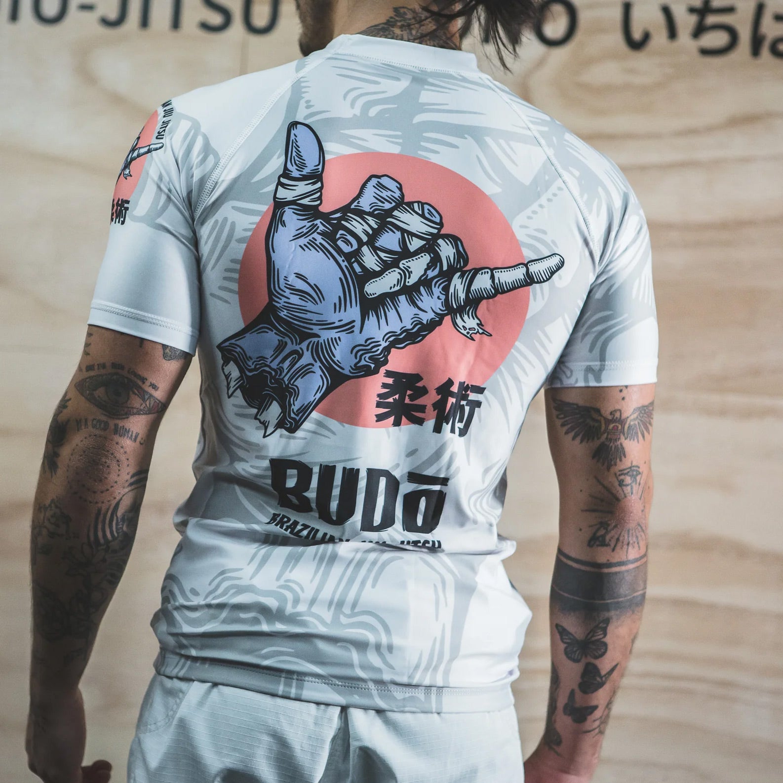 Budo Zombie Shaka Rash Guard White - The Fight Club