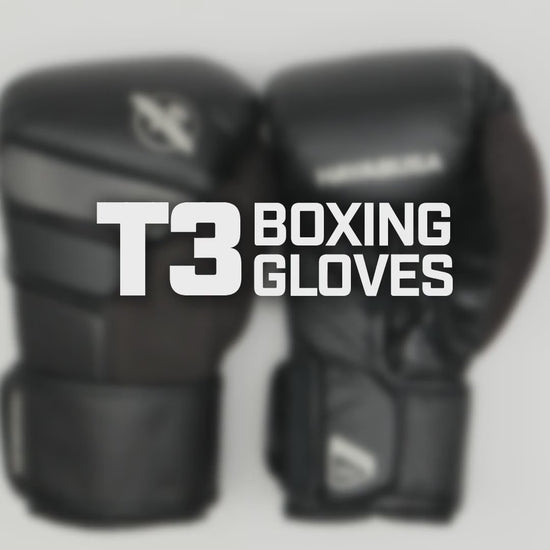 Hayabusa T3 Boxing Gloves Black - The  Fight Club