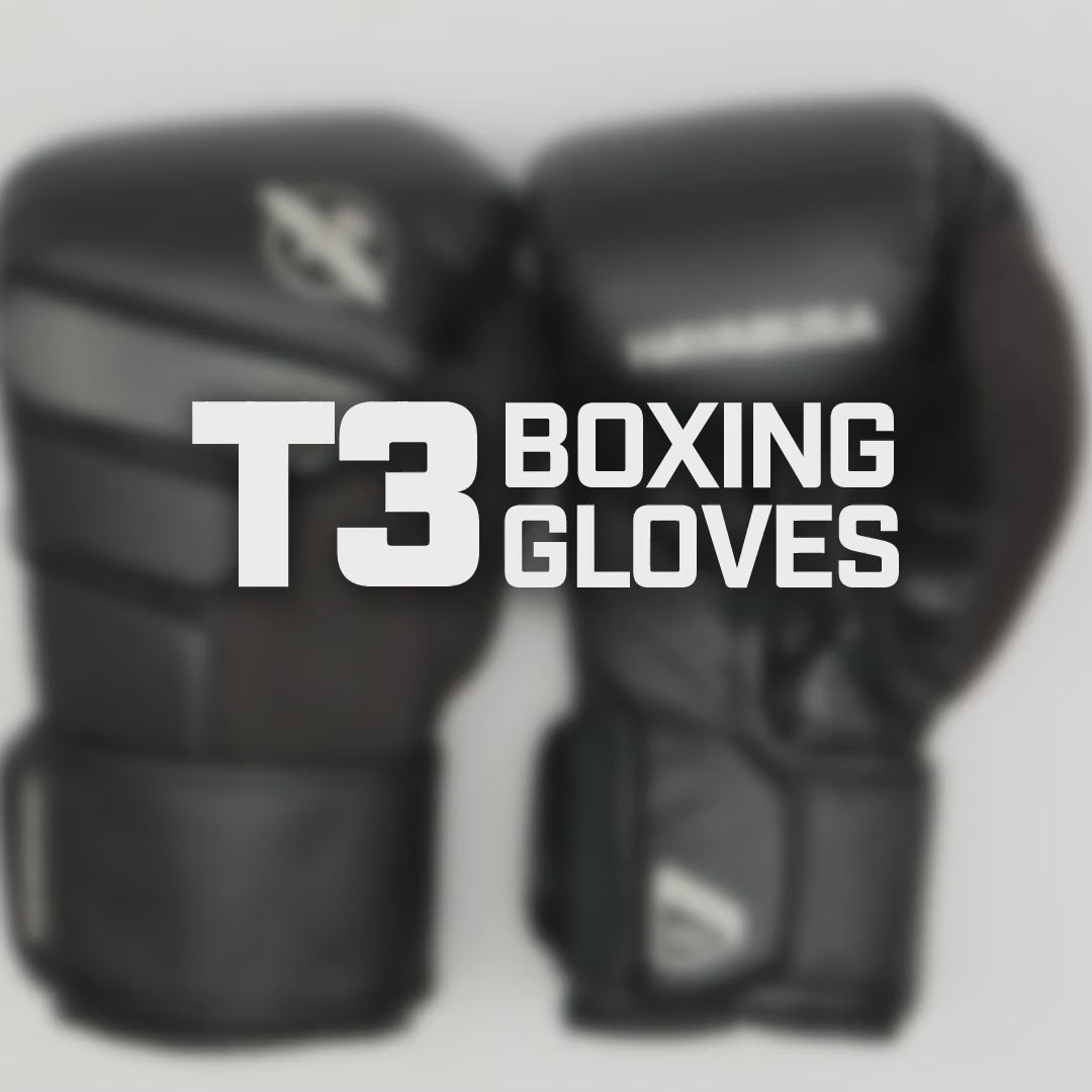 Hayabusa T3 Boxing Gloves Black - The  Fight Club