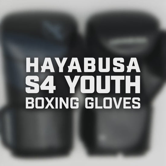 Hayabusa S4 Youth Boxing Glove Black - The Fight Club