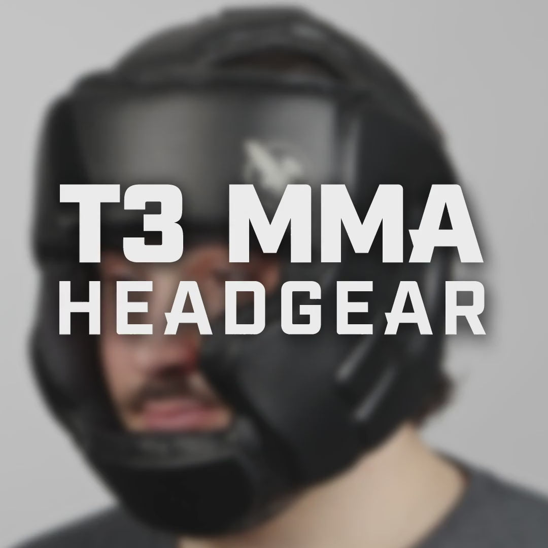 Hayabusa T3 Headgear Black/Black - The Fight Club