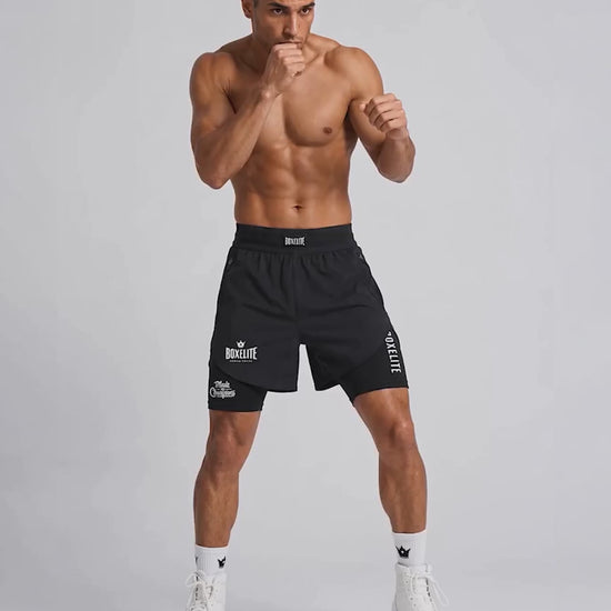 BoxElite FIGHTKNIT 2-in-1 Boxing Shorts - The Fight Cub