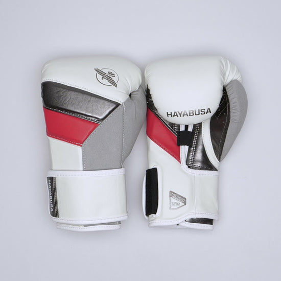 Hayabusa T3 Boxing Gloves White/Red Limited Edition - The Fight Club
