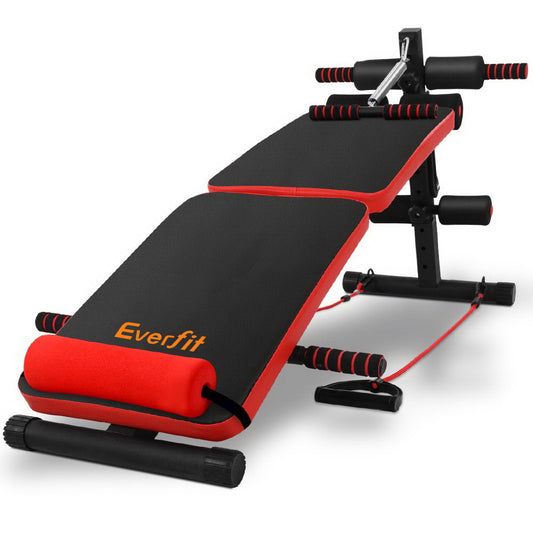 Everfit Adjustable Sit Up Bench Press Weight Gym Home Exercise Fitness Decline - The Fight Club