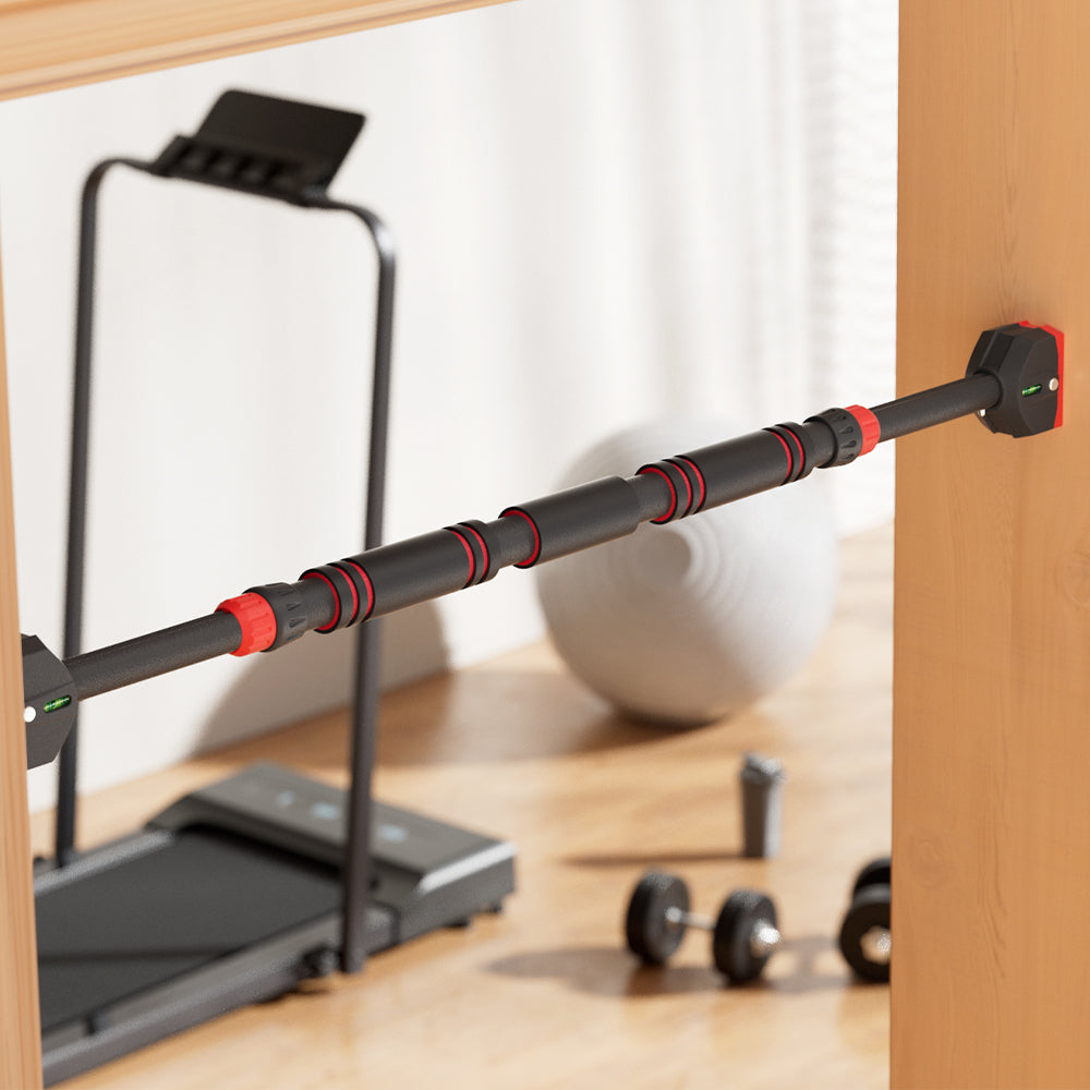 Everfit Adjustable Doorway Pull-Up Bar 70CM-95CM Chin-Up Bar with Level Meter - The Fight Club