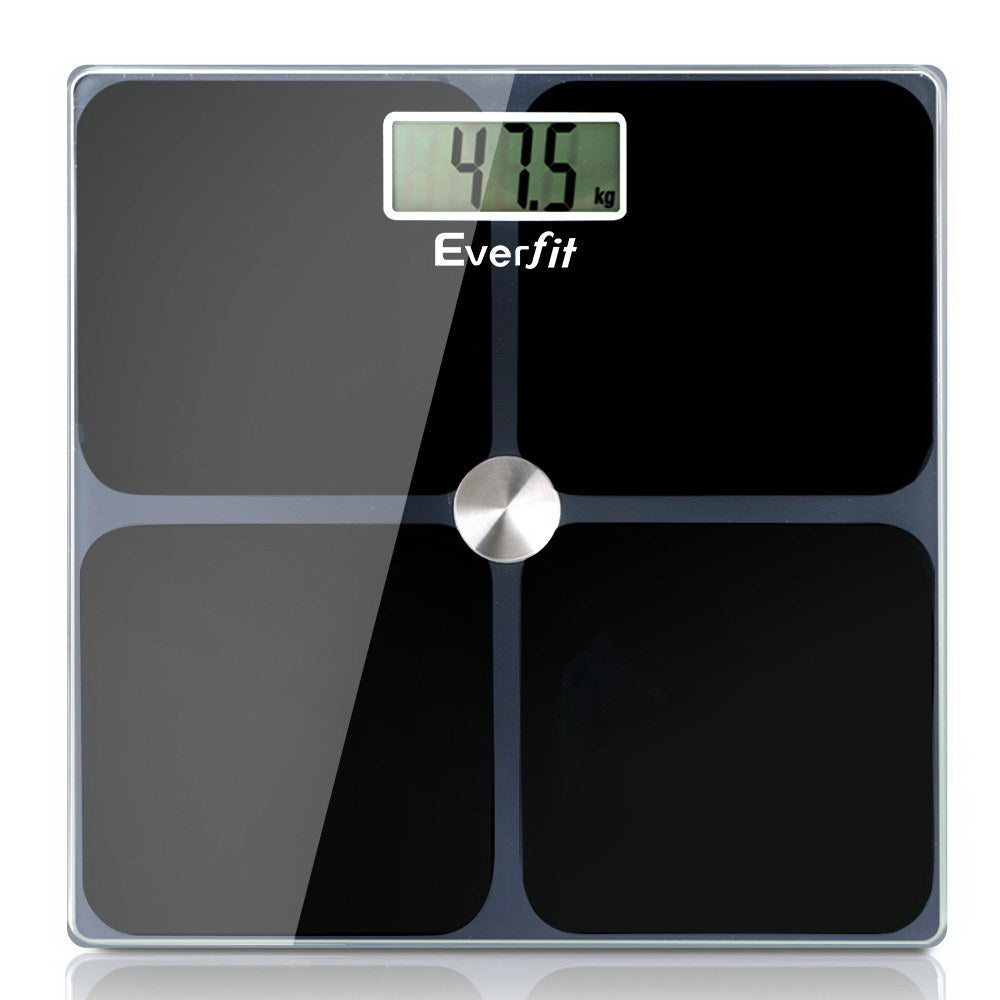 Everfit Bathroom Scales Digital Weighing Scale 180KG Electronic Monitor Tracker - The Fight Club