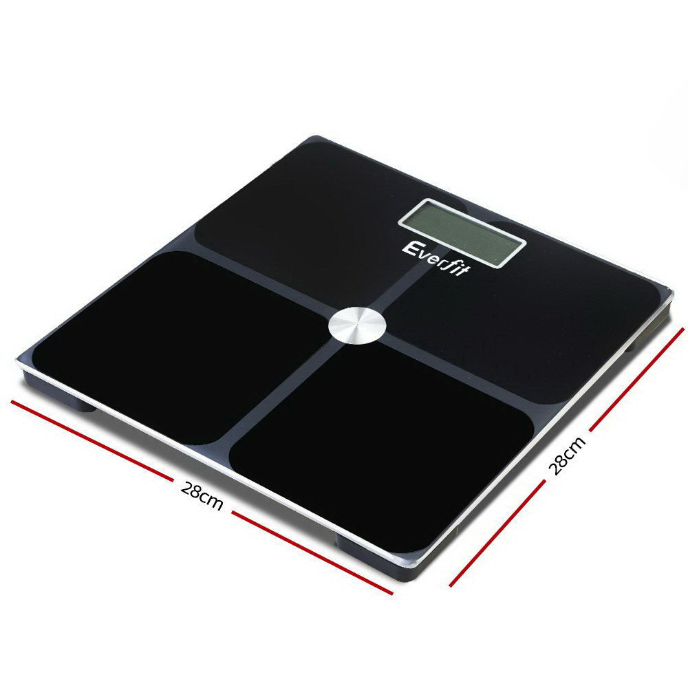 Everfit Bathroom Scales Digital Weighing Scale 180KG Electronic Monitor Tracker - The Fight Club