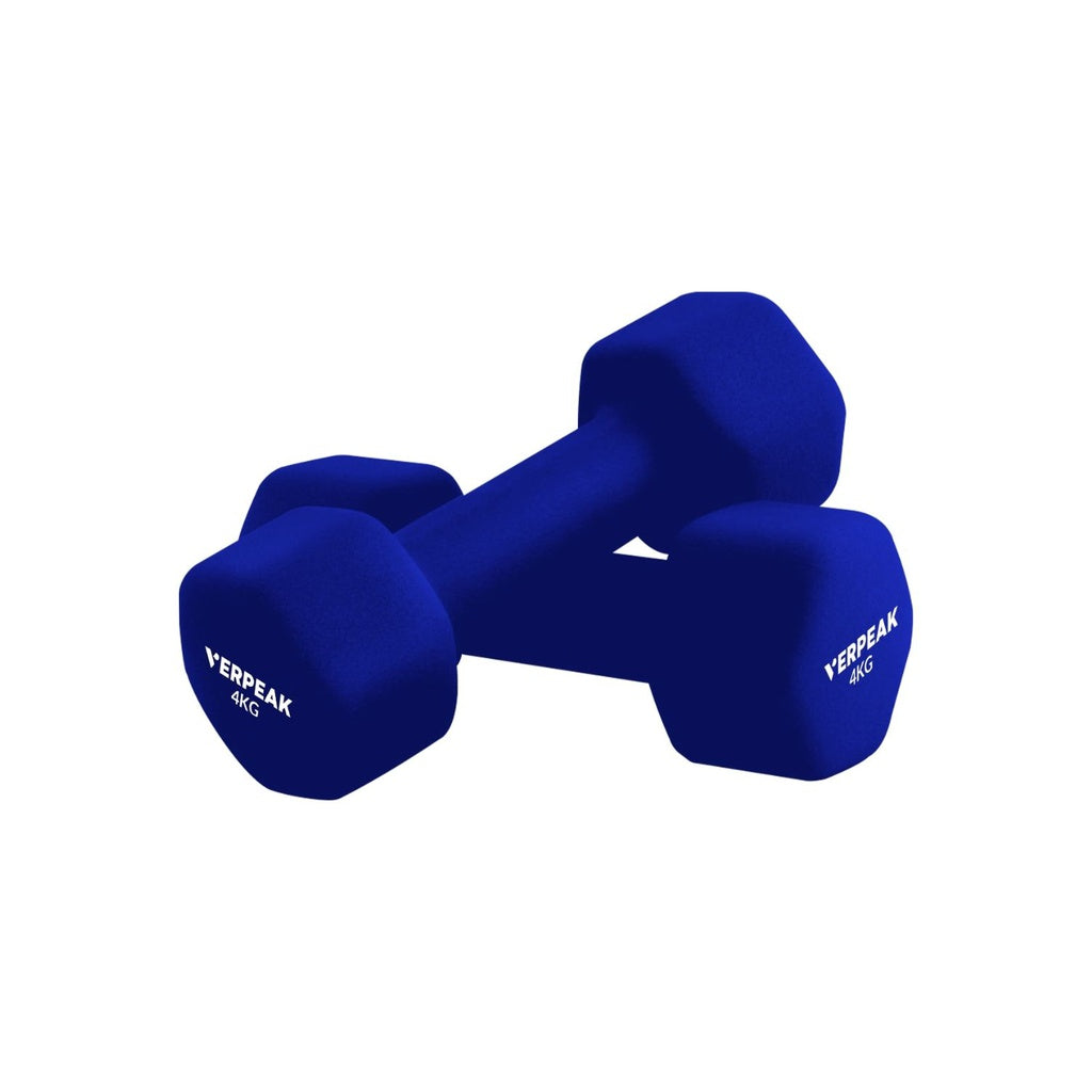 Verpeak Neoprene Dumbbell 4kg x 2 Blue VP-DB-137-AC - The Fight Club