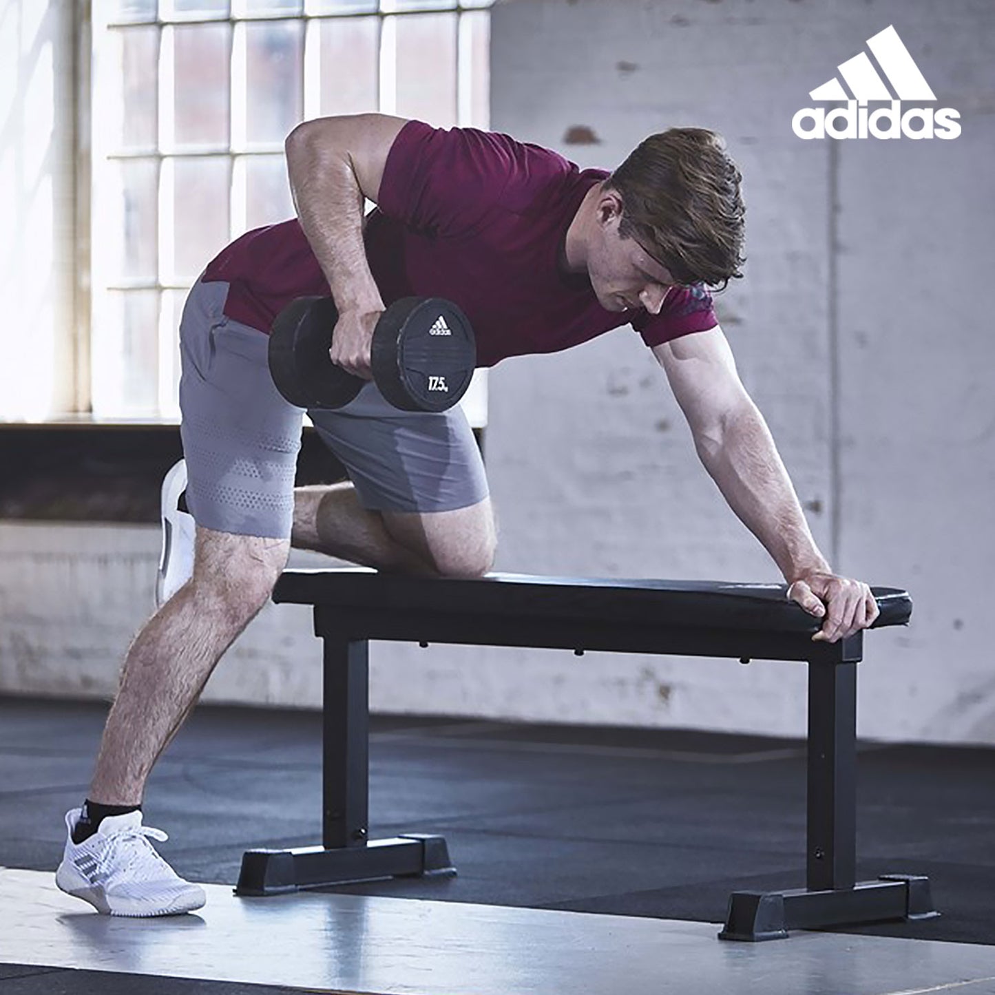 Adidas Essential Flat Exercise Weight Bench - The Fight Club