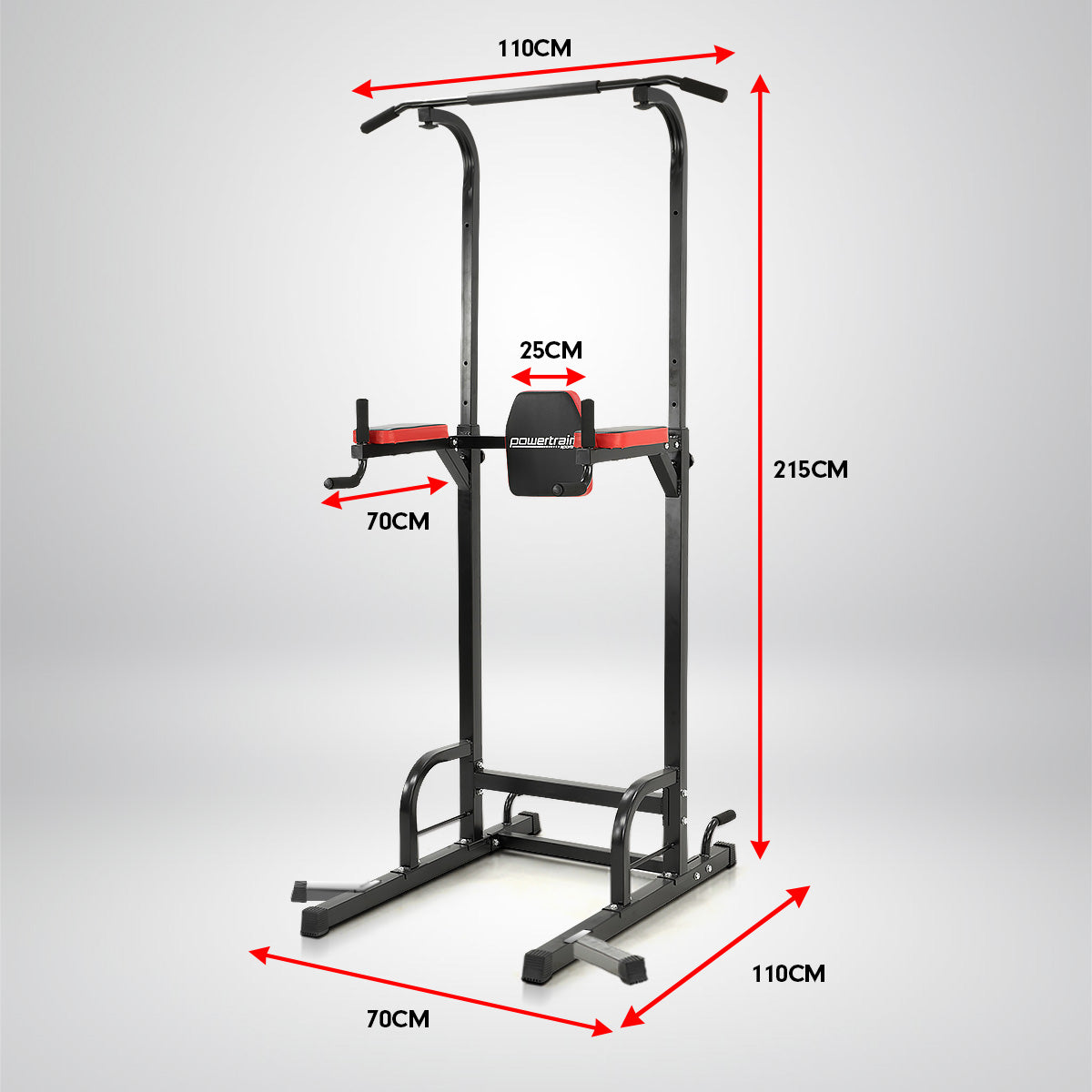 Powertrain Multi Station For Chin Ups Pull Ups And Dips - The Fight Club