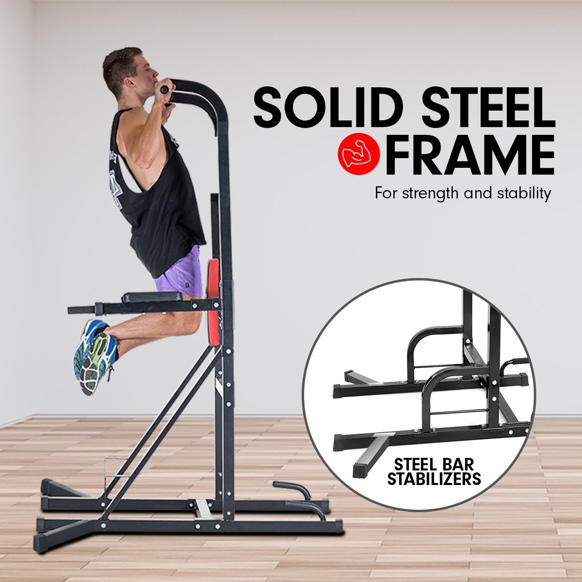 Powertrain Multi Station For Chin Ups Pull Ups And Dips - The Fight Club