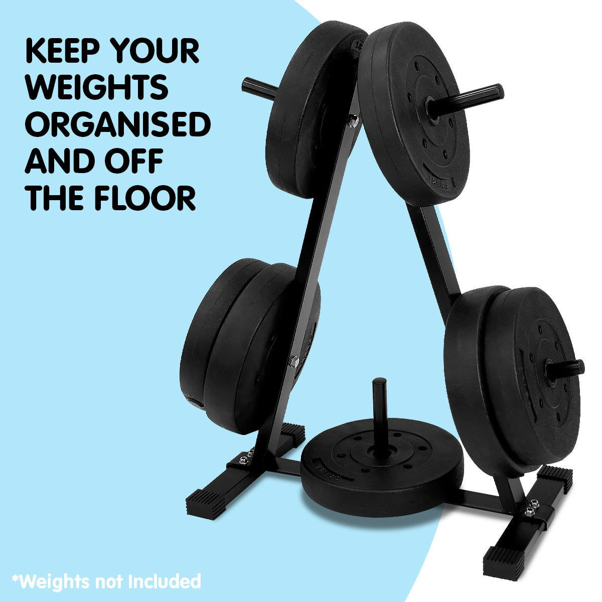 Powertrain Weight Plates Storage Home Gym Rack - The Fight Club