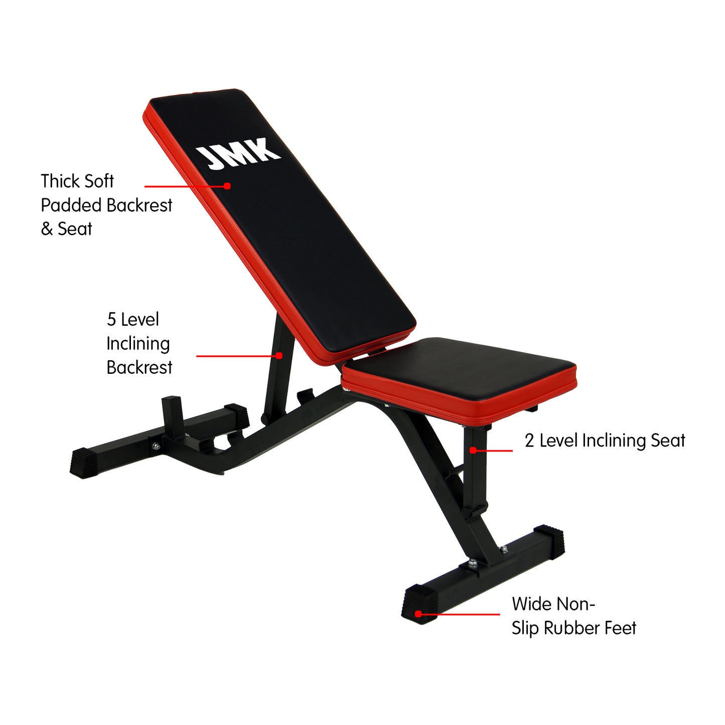 Powertrain Adjustable Incline Decline Home Gym Bench - The Fight Club