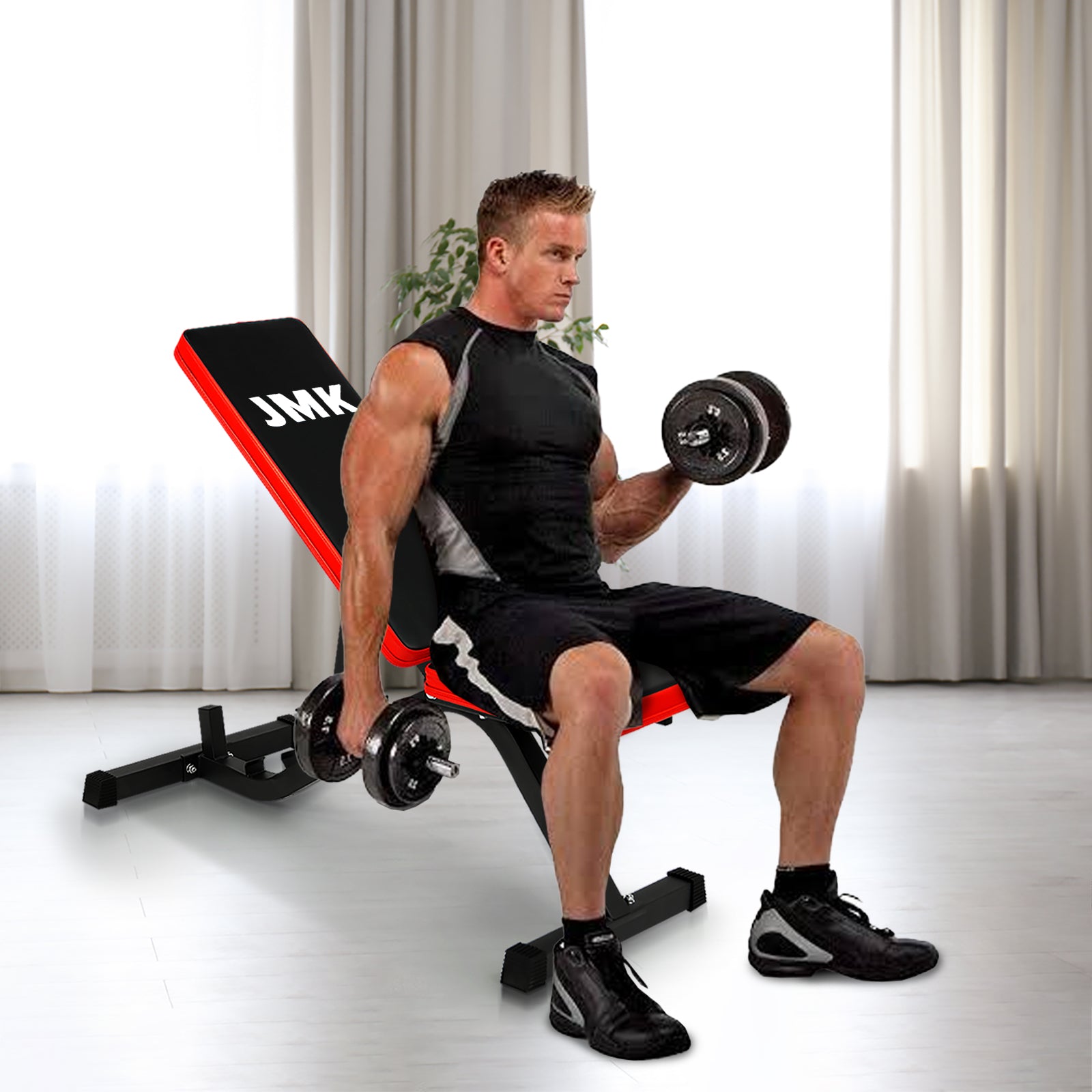 Powertrain Adjustable Incline Decline Home Gym Bench - The Fight Club