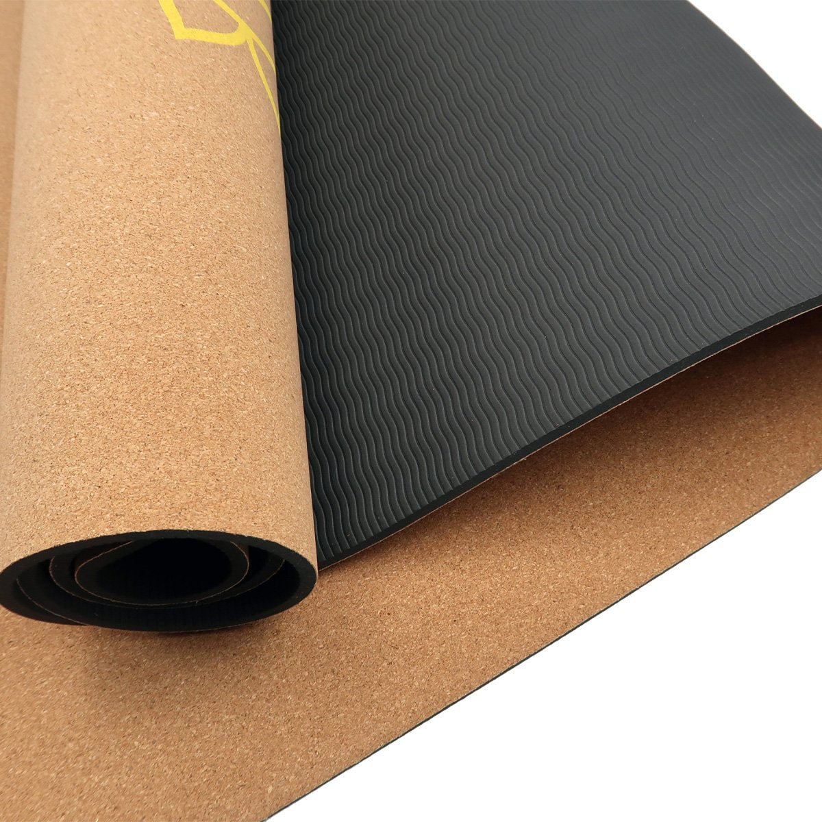 Powertrain Cork Yoga Mat with Carry Straps Home Gym Pilates - Chakras - The Fight Club