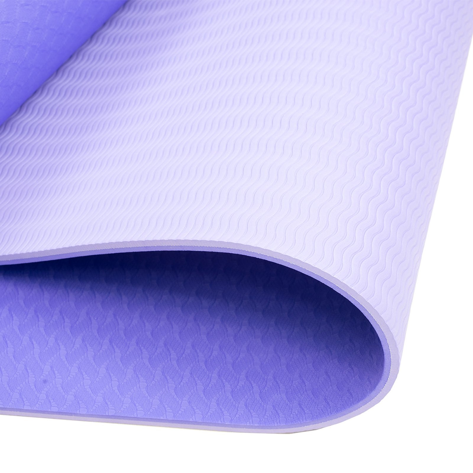 Powertrain Eco-Friendly TPE Pilates Exercise Yoga Mat 8mm - Light Purple - The Fight Club