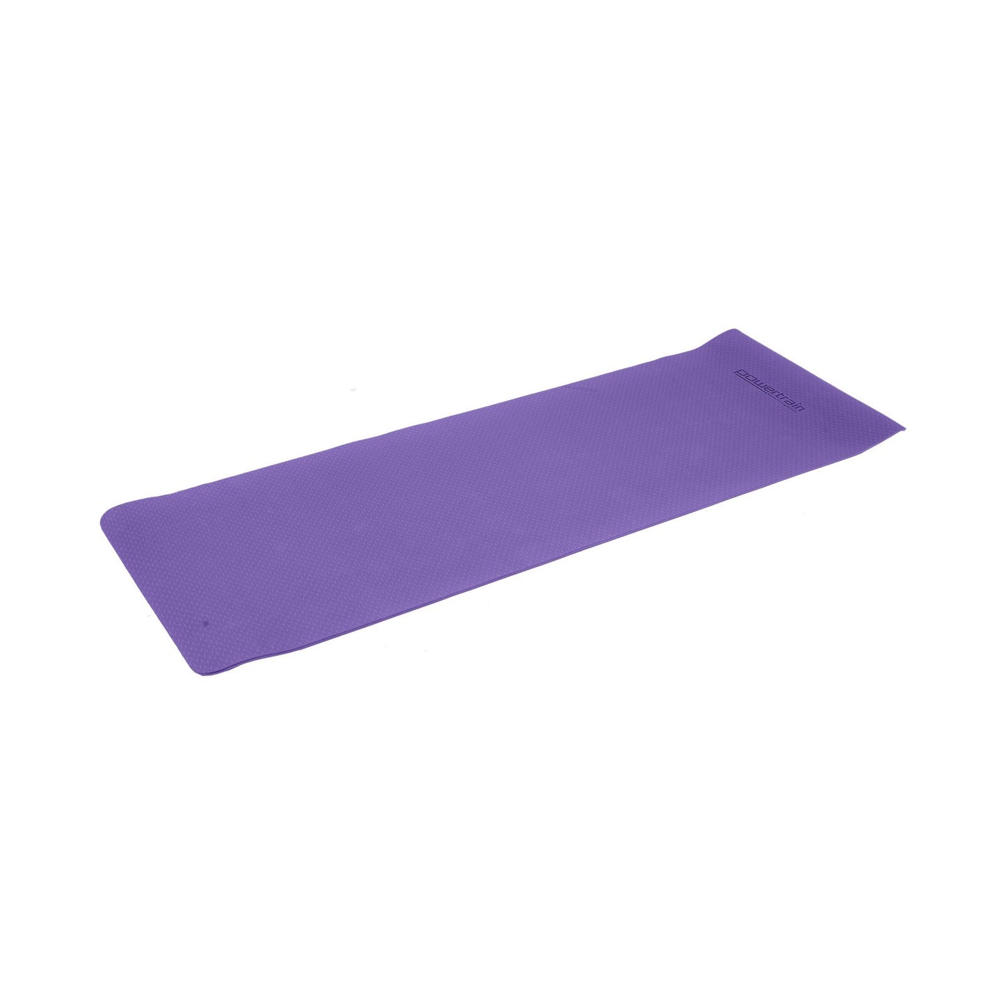 Powertrain Eco-friendly Dual Layer 6mm Yoga Mat | Dark Lavender | Non-slip Surface And Carry Strap For Ultimate Comfort And Portability - The Fight Club