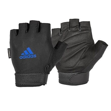 Adidas Adjustable Essential Gloves Weight Lifting Gym Workout Training - Small - The Fight Club