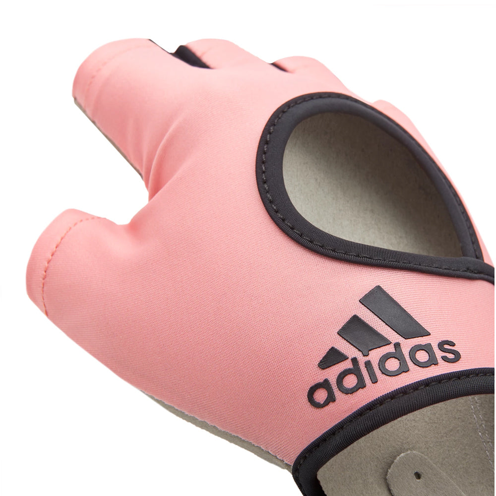 Adidas Womens Essential Gym Gloves Sports Weight Lifting Training - Pink - X-Large - The Fight Club