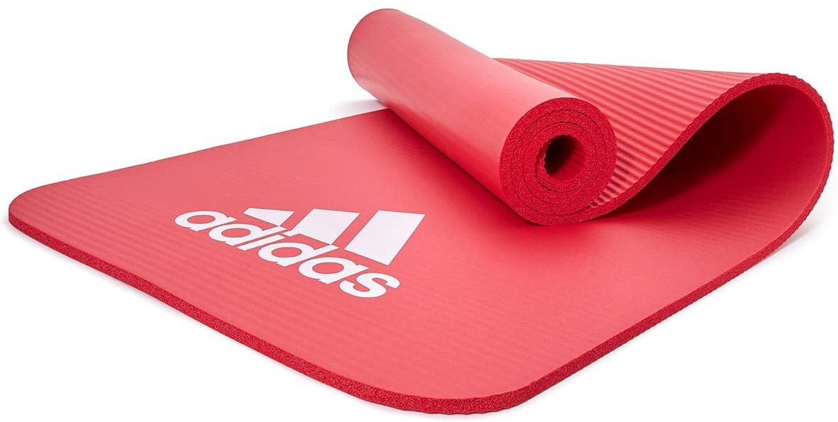 Adidas Fitness Mat 7mm Exercise Training Floor Gym Yoga Judo Pilates  - Red - The Fight Club