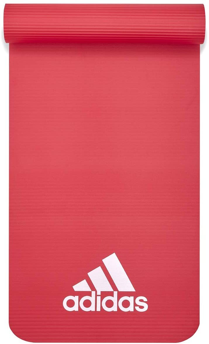 Adidas Fitness Mat 7mm Exercise Training Floor Gym Yoga Judo Pilates  - Red - The Fight Club