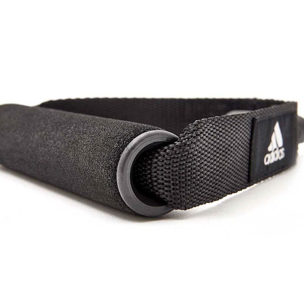 Adidas Resistance Tube Level 2 Band Elastic Yoga Fitness Gym Strap - Grey/Black - The Fight Club