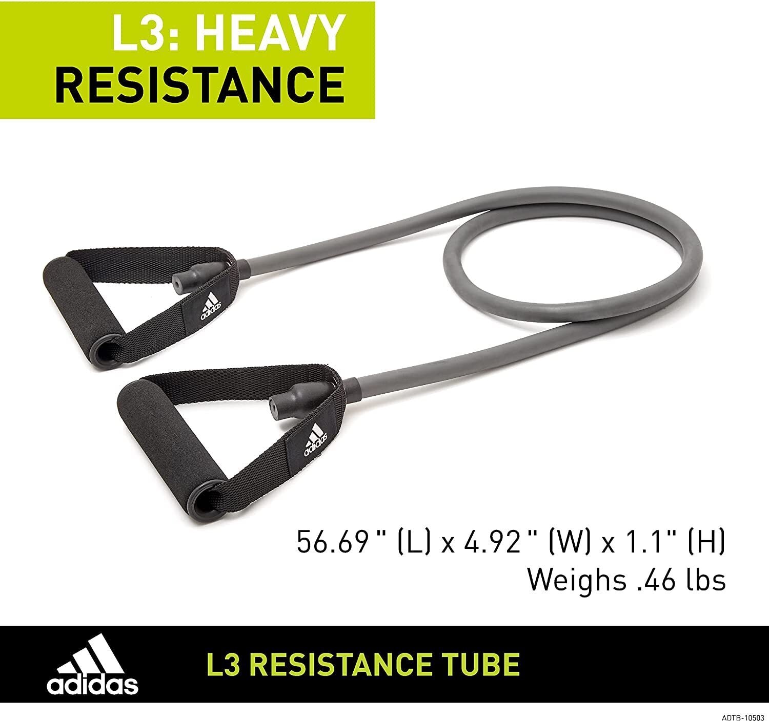 Adidas Resistance Tube Level 3 Elastic Bands Gym Fitness Yoga Workout Strap - The Fight Club