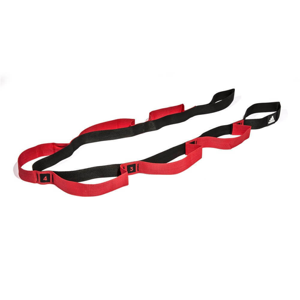 Adidas Stretch Assist Band Looped Warm Up Warmup Pre-Workout - Red/Black - The Fight Club