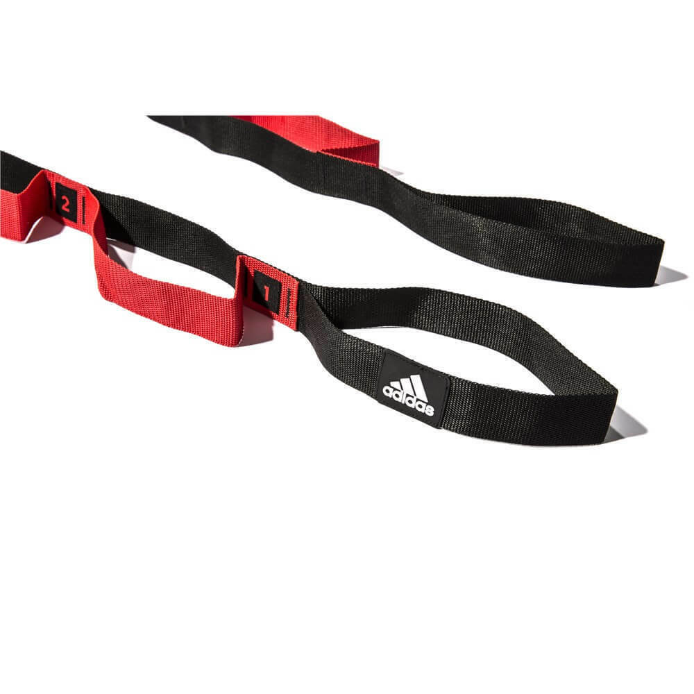 Adidas Stretch Assist Band Looped Warm Up Warmup Pre-Workout - Red/Black - The Fight Club