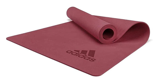 Adidas Premium Yoga Mat 5mm Exercise Training Floor Gym Fitness Pilates - Mystery Ruby - The Fight Club