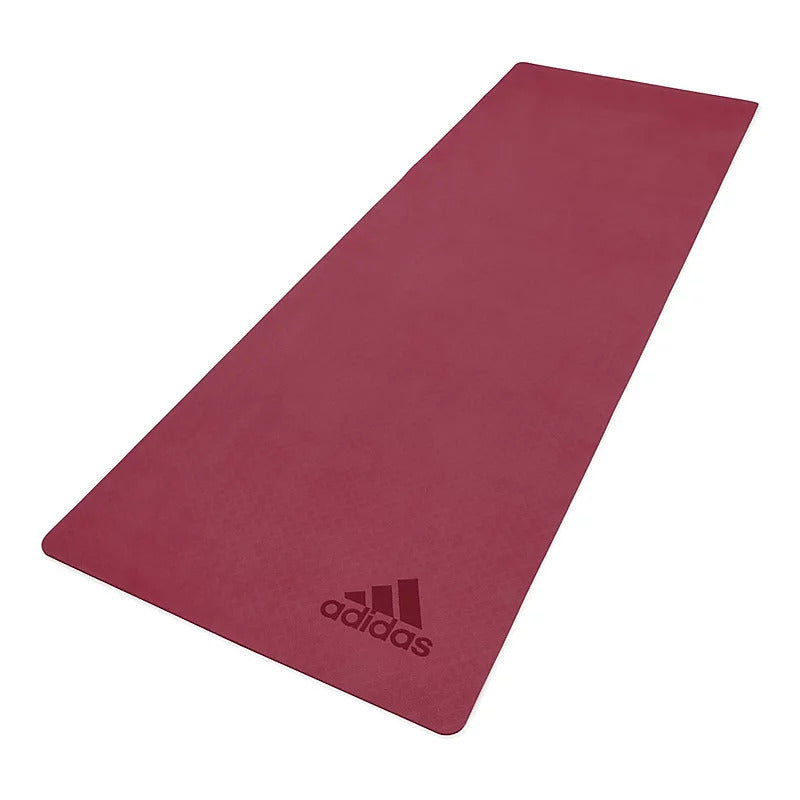 Adidas Premium Yoga Mat 5mm Exercise Training Floor Gym Fitness Pilates - Mystery Ruby - The Fight Club