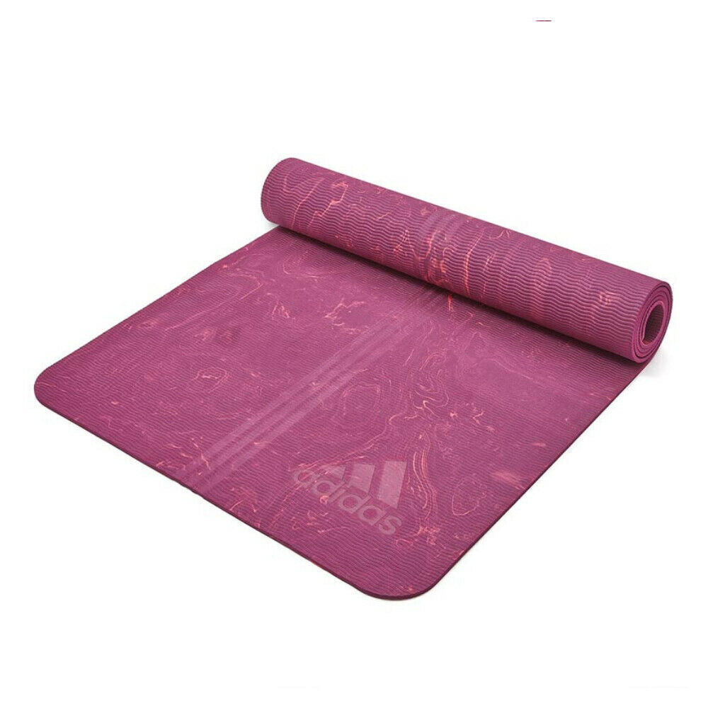 Adidas Premium 5mm Camo Sports Home/Gym Fitness Exercise Yoga Mat Power Berry - The Fight Club