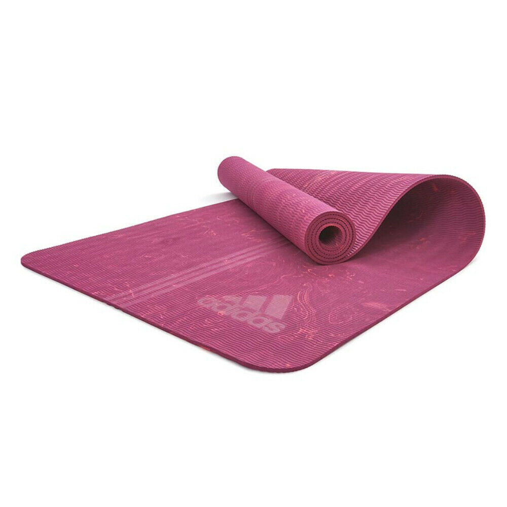 Adidas Premium 5mm Camo Sports Home/Gym Fitness Exercise Yoga Mat Power Berry - The Fight Club