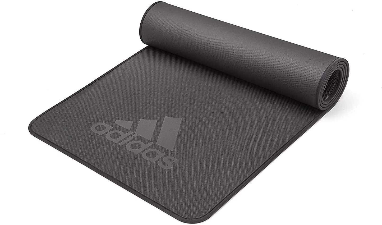 Adidas Professional Yoga Mat Exercise Training Floor Gym Fitness Judo Pilates - Black - The Fight Club