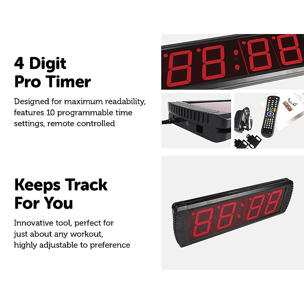 Digital Timer Interval Fitness Clock - The Fight Club