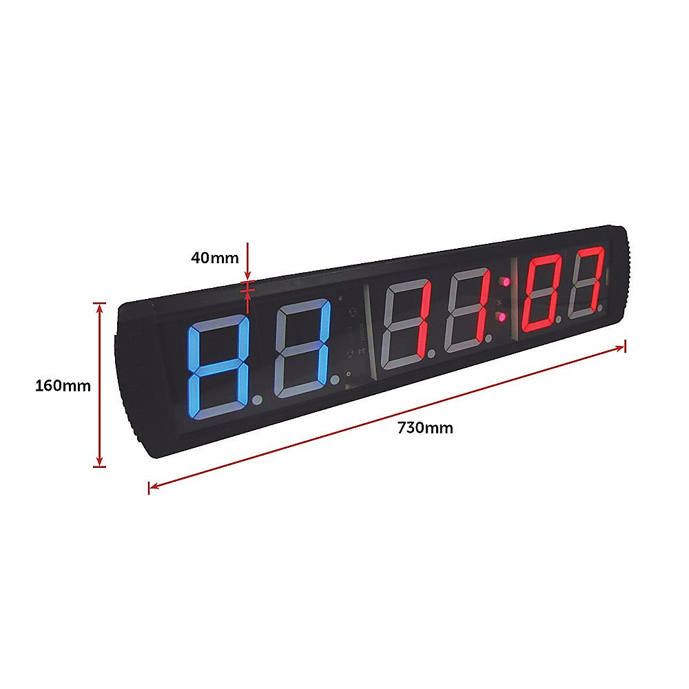 6 Digit Digital Timer Interval Fitness Clock - The Fight Club